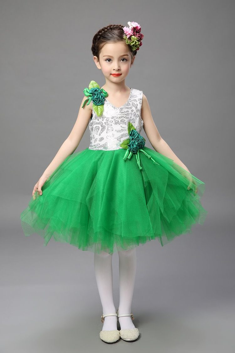 Ngày thiếu nhi Trẻ em hợp xướng Công chúa Trang phục Trang phục Cô gái Tutu Váy Trình diễn Recital Show Hosting Dress Summer quần áo bé trai đẹp nhất