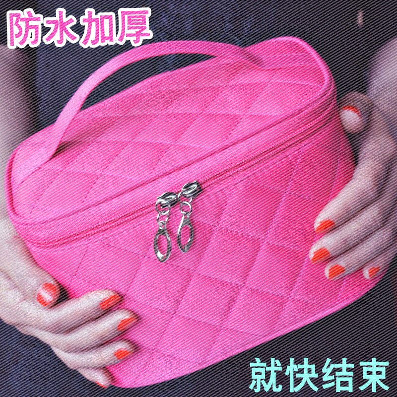 容量大双层多功能大号手提化妆品箱多层女特大号收纳盒超大化妆包