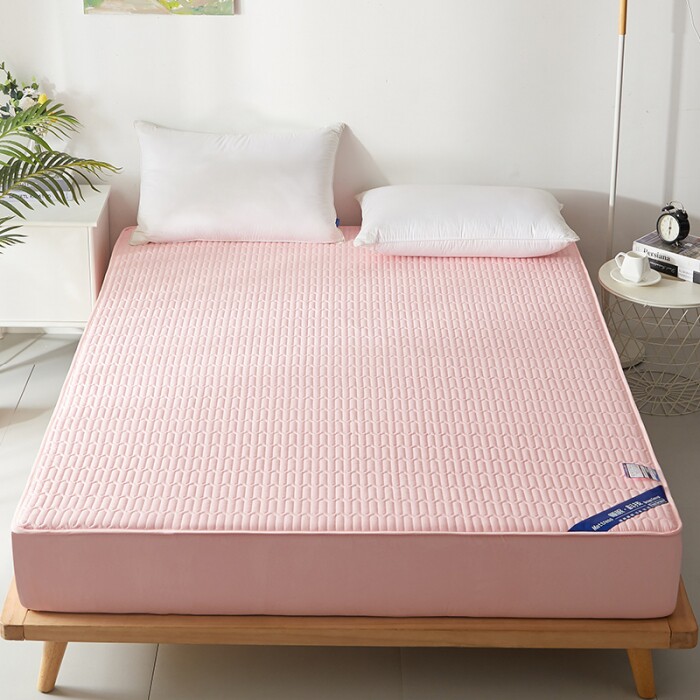 Ten Miles of Spring Breeze 2022 new brushed thickened quilted fitted sheet does not fade, does not shrink and can be machine washed