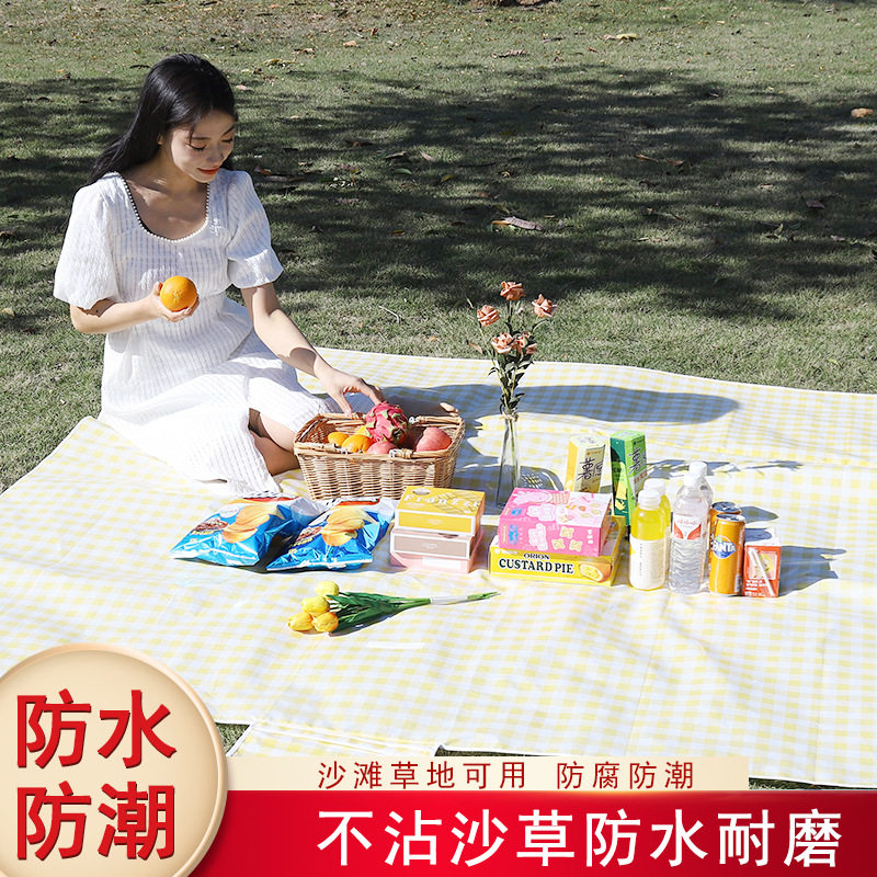 Outdoor picnic pad waterproof spring mat beach mat with portable camping park meadow picnic equipment