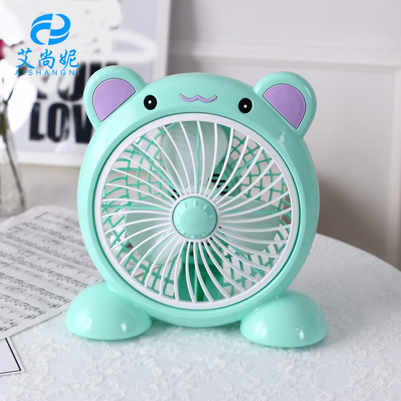 Summer panda box fan energy-saving household cartoon small table fan student dormitory fan mini electric fan