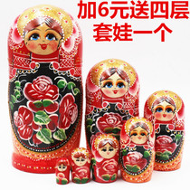  Matryoshka imported from Russia wooden creative flower childrens toys birthday gifts snapped up after years of price increases