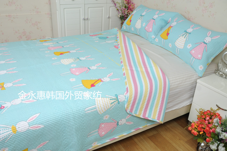 Khuyến mãi Hàn Quốc Twill Cotton Chần Bí Mật Road Rửa Mat Sheets Giường Cover Nệm Điều Hòa Không Khí Bộ Đồ Giường