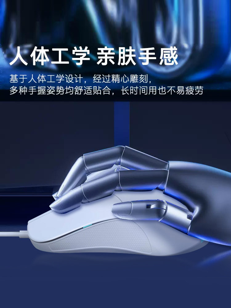 HP Wired USB Silent Mouse for Office and Gaming, Universal for Laptops and Desktops, Matte Feel, Noiseless