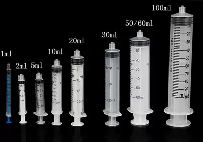 Plastic dispensing syringe Hand push syringe 1 2 5 10 20 30 50 60ml Screw syringe without needle