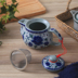 Bộ ấm trà bằng gốm với ấm trà cổ điển phong lan nhỏ nồi nồi gia đình sức khỏe trà ngoài trời có bộ lọc bình lọc trà Trà sứ