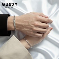 Couple silver bracelet female male couple couple sterling silver small objects portable niche design ins birthday gift