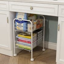 Clamp storage rack multi-level floor-to-ceiling trolley kitchen under table bedroom dormitory cosmetics bedside snack rack