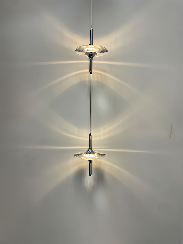 Light Luxury Crystal Chandelier Bedroom Bedside Foyer Villa Atmosphere Decorative Lamp Modern Minimalist Multi-Head Loft Staircase Lamp