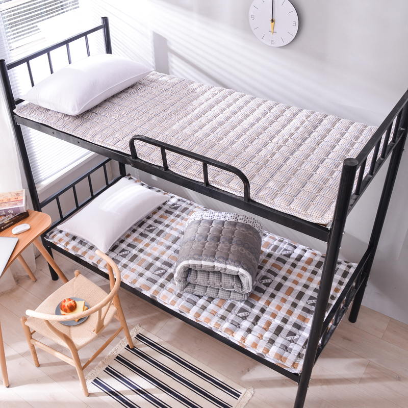 Student dormitory mattress moisture-proof warm bed quilt foldable soft tatami non-slip mat single double thin mat