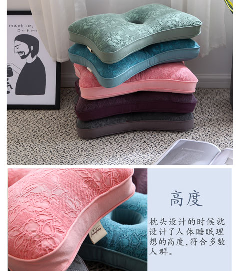 Gối đơn lỗ Gối tai Earmuffs Vỏ kiều mạch gối cổ gối giặt bông vải lõi gối không ép tai gối - Gối gối tựa lưng sofa
