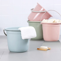 Portable plastic large bucket household thickened laundry bucket storage bucket bucket plastic bucket dormitory laundry bucket