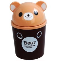 Office desk at the table bedside table mini small small trash can on the tea table bed the office desk creative table with small number