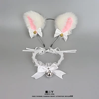 Белый ободок, колокольчик, чокер