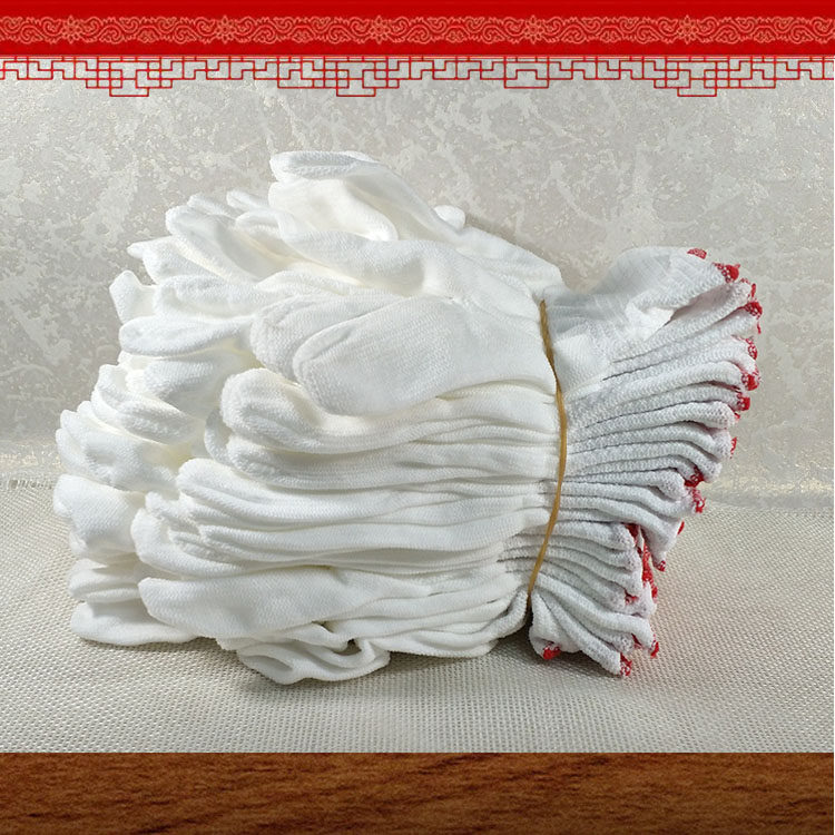 Red wood furniture upkeep lacquered waxed polished hands Protective special cloth gloves 6 Yuan a pack of 12 Double Jubilee