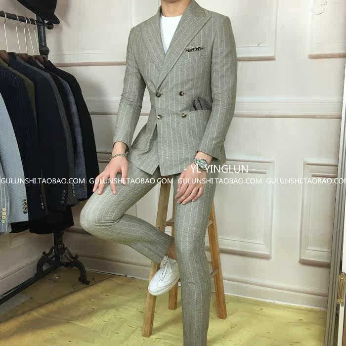 Costume homme en chanvre pour automne - Ref 1560587 Image 12