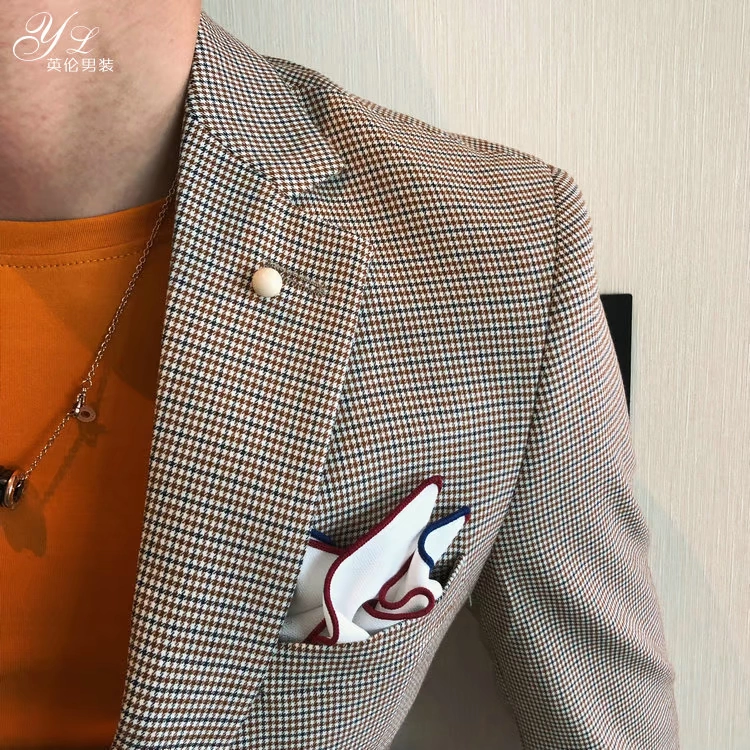 Xuân nam Hàn Quốc Dongdaemun Slim Blazer nam Thời trang Anh Kinh doanh Nghi thức xã hội Bộ đồ giản dị