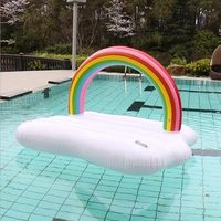Радужный водный кушон, аквапарк, плавательный круг