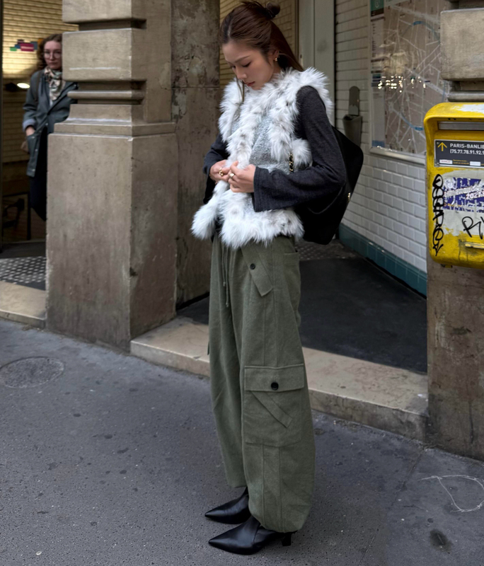 Blogger Nana's Same Style Mar26 Autumn/Winter Soft Work Pants Thorogood Cargo Pants
