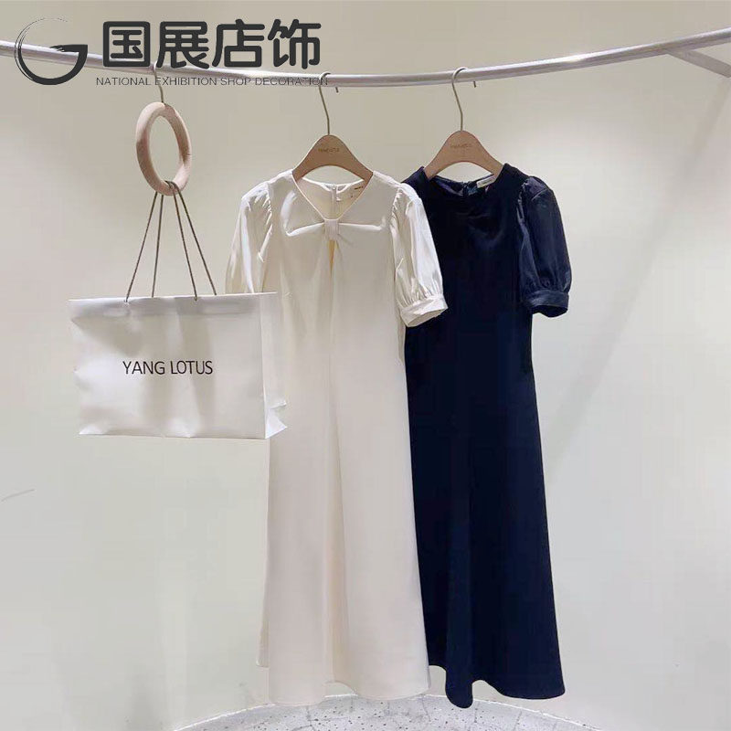 Clothing Shop Women's Clothing Jeans Scarves Scarves Scarves Wood Rings Hook Racks Solid Wood Strong Magnetic Suction Opening Type Cirque-Taobao