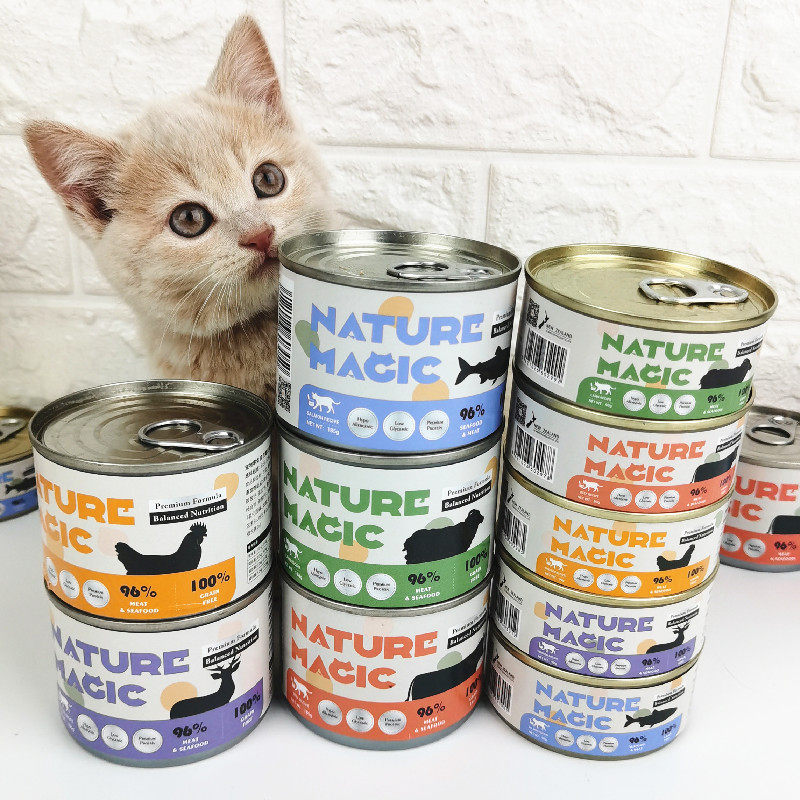 Nature Magic Nature Magic Valley-free staple cat canned meat meat grain nutrition 90g 185g