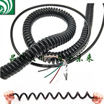 Shielded spring wire 4-core spiral wire dachuan cable good