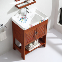  Space aluminum bathroom cabinet washbasin cabinet combination modern simple floor-to-ceiling washbasin washbasin bathroom bathroom cabinet