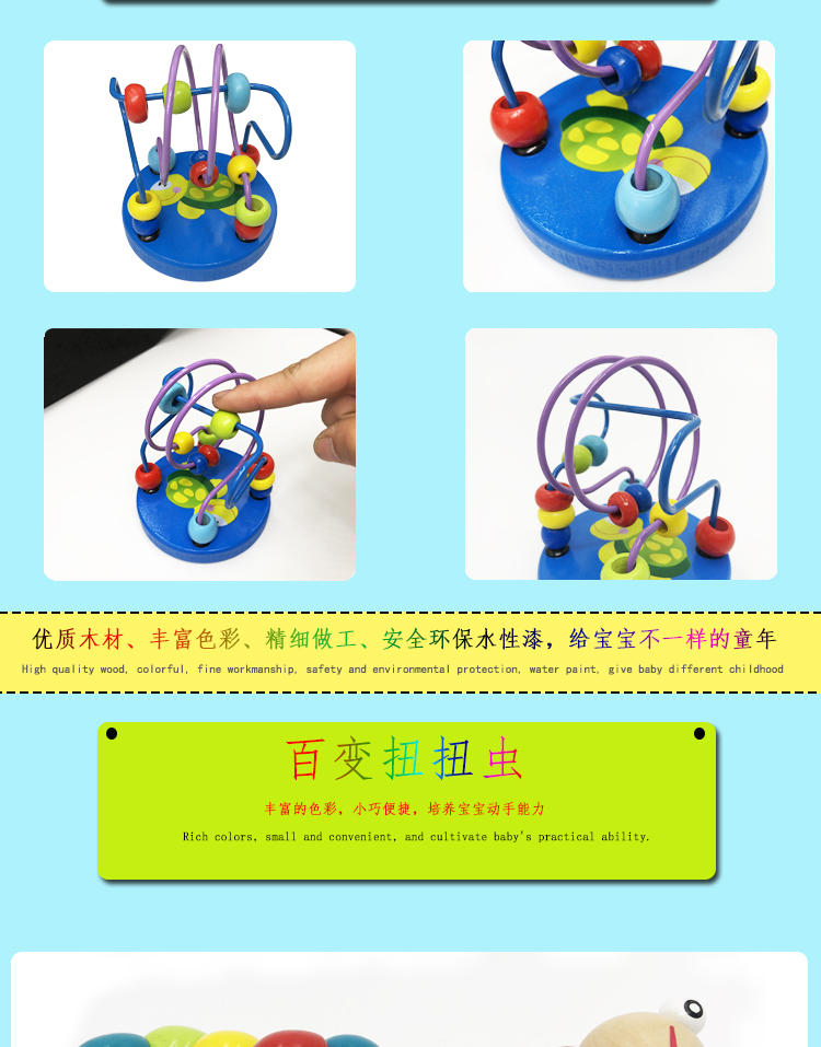 Đàn gõ gỗ cho trẻ sơ sinh Đồ chơi âm nhạc giáo dục cho trẻ 6-12 tháng tuổi 1-2-3 tuổi nửa nhạc cụ xylophone đồ chơi montessori