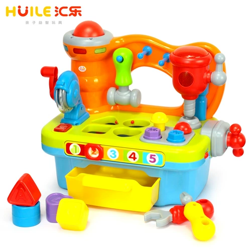 Huile Toys 907 Многофункциональные инструменты Детская интеллектуальная комбинация инструментов для моделирования строительных блоков для отдыха