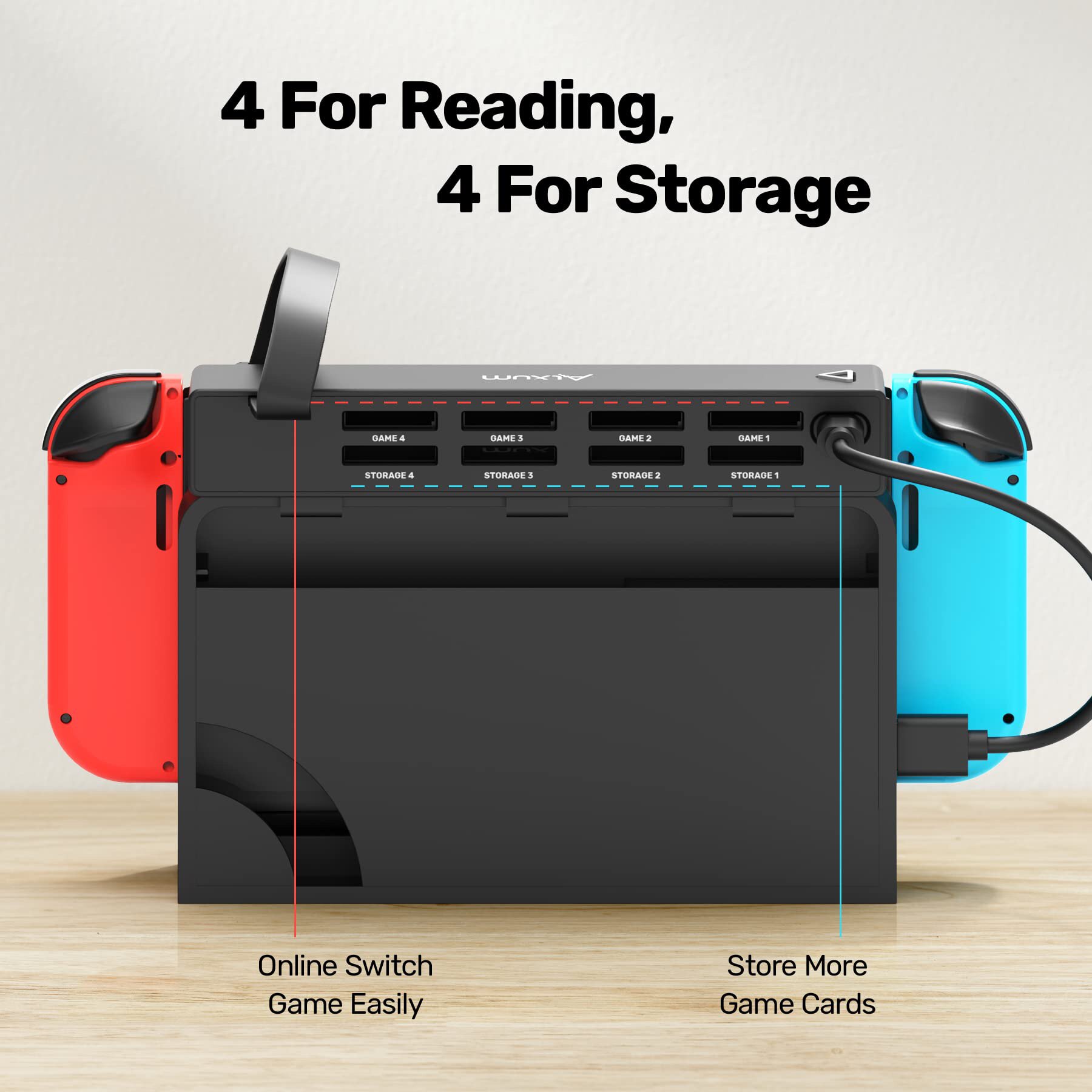 Поддержка хоста switch游戏卡读卡器8合1开关switch/switch oled控制台游戏读卡器