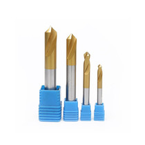 High speed steel plated titanium point drilling centering drill bit positioning 90 degrees 3 4 5 6 8 10 12