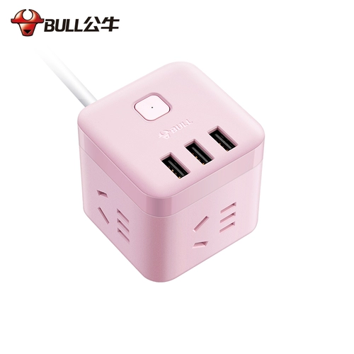 Bulls Rubik's Cube Socket Socket USB -зарядная зарядная зарядная зарядка -Внедорожник -IN Trailer Board House House Poruy Multi -Function Plugure Converter