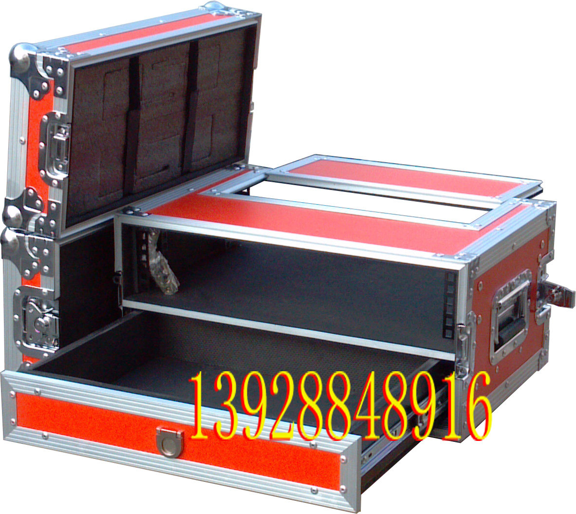 Book a receiver box 2U 2U drawer microphone box Wireless Mimi Wedding Performance Host Shell Suitcases