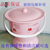 Toilet household night bucket with lid spittoon leak-proof and deodorant toilet bedroom childrens urine basin plastic simple and portable