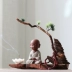 Sáng tạo Trung Quốc phong cách tím cát nhỏ tu sĩ trà trang trí thú cưng Zen phong hóa gỗ văn phòng phòng trà thủ công phụ kiện nhà trang trí nhà cửa Trang trí nội thất