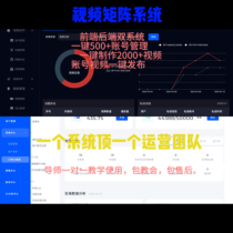 Short video matrix system AI editing batch release of text and pictures Douyin Xiaohongshu multi-account management assistant