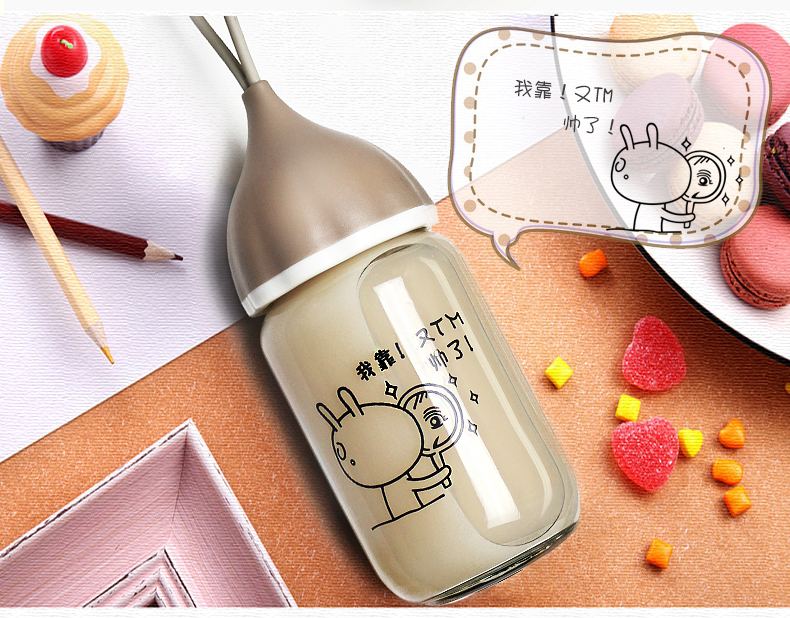 Sáng tạo tùy chỉnh thủy tinh bán buôn quảng cáo cốc quà tặng khuyến mãi Xiaoai cup cup in chữ logo logo tách trà - Tách bình giữ nhiệt
