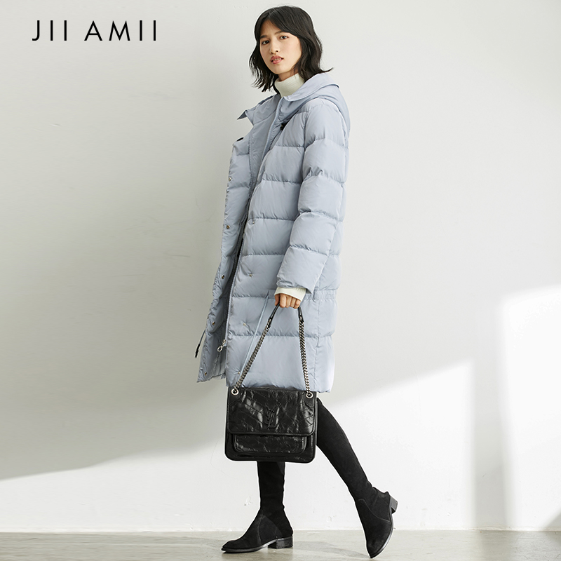 Mới Lớn Mã JII AMII2020 Winter ăn mặc của phụ nữ Loose Hood 90 trắng vịt xuống áo khoác 61.940.499