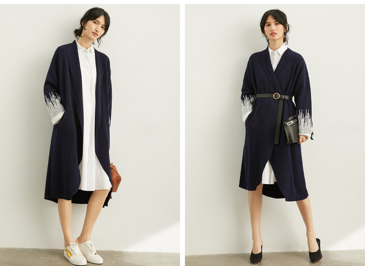 Шерстяной кардиган, демисезонная куртка, накидка, свитер, 2019 