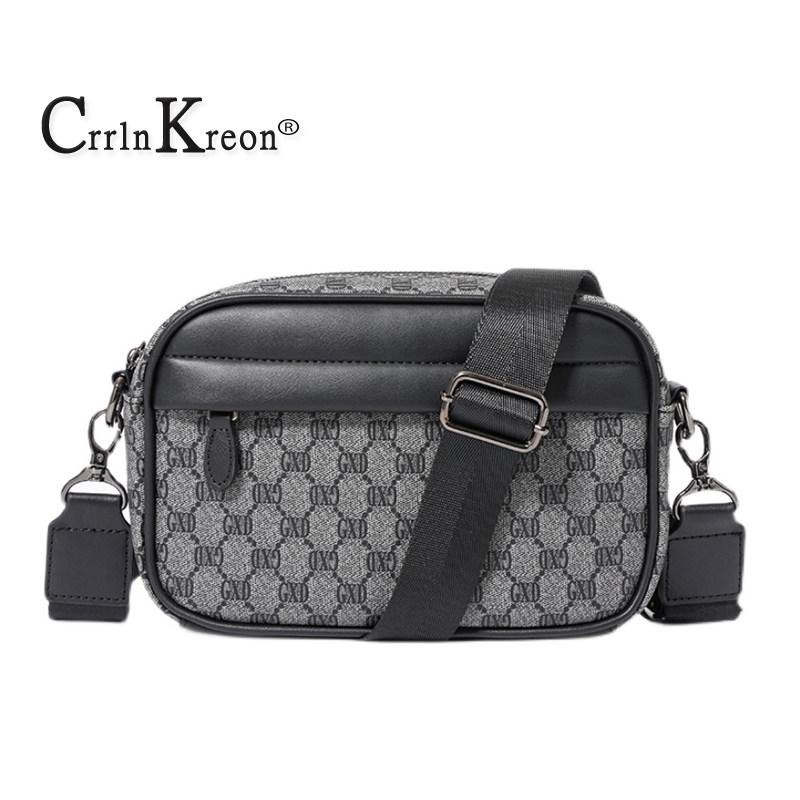 Crrln Kreon men's bag messenger bag fashion ins tide brand messenger bag casual men's bag shoulder bag