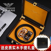 God Van Amari leather strap men genuine leather automatic buckle luxury goods belt head layer cow leather business pants with tide