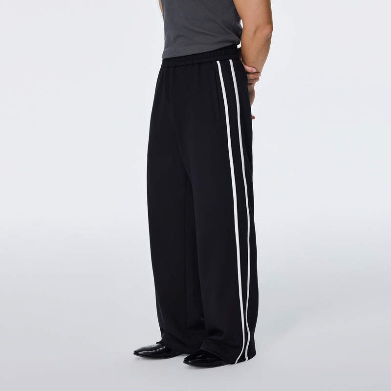 Afterglow Soft and Skin-Friendly Air Layer Sports Pants, Sashiko Embroidery Double-Stitched Colorful Versatile Fitness Sweatpants
