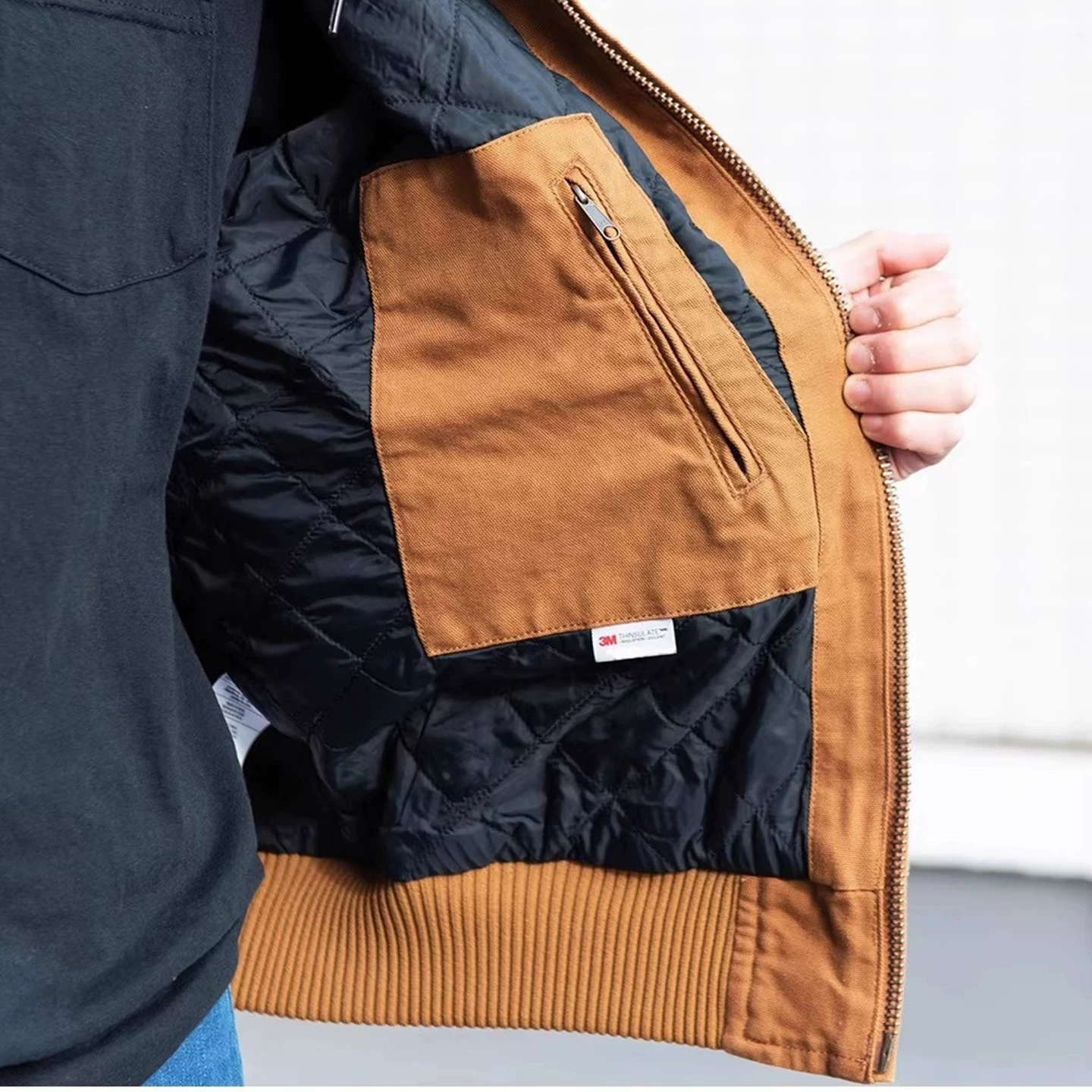 [Carhartt104050 водоэмульсионная парусиновая тяжелая американская куртка с капюшоном J130]