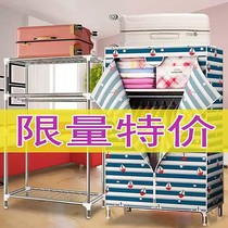 Oxford cloth wardrobe steel pipe thickened and reinforced 90 single small student simple wardrobe fabric steel frame fully enclosed