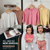 Chen Dapig L Mom Baby Long sleeve t shirt in autumn new baby baby long sleeve blouse baby topper