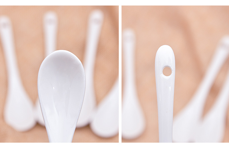 Muỗng cà phê Khuấy Spoon Gốm Nhỏ Tay Cầm Ngắn Muỗng Sáng Tạo Cát Ice Muỗng Khuấy Spoon Tráng Miệng Muỗng Cà Phê Maker