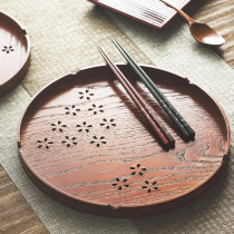 Japan imported tray Ruozhao traditional lacquerware craft wooden multi-purpose environmental protection tea tray Coffee tray 24-30cm