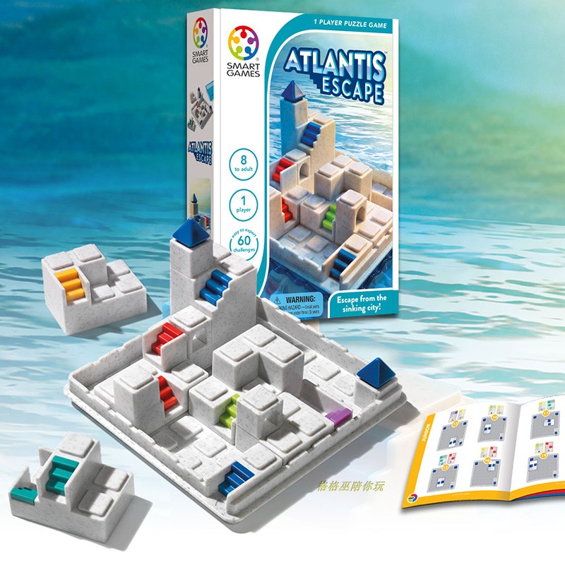 Smart games escaped Atlantis escape 8-year-old focused on logical thinking