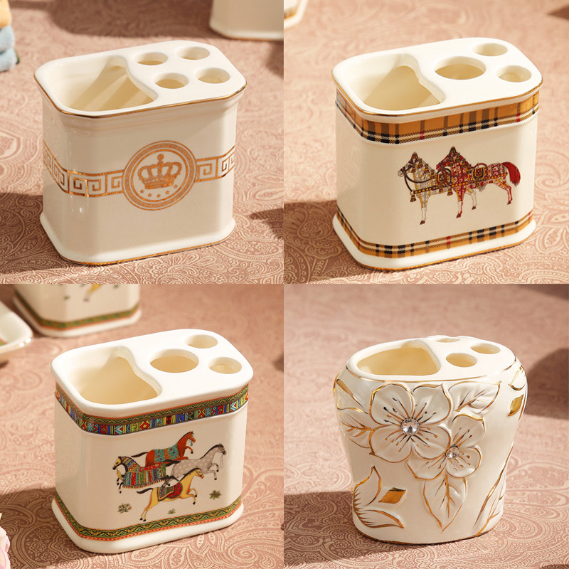 European-style toothbrush holder creative wash cup set toothbrush box toothpaste tube tooth cylinder set toothbrush set toothbrush toothpaste holder