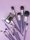 Anti-Aging Purple Grape 13-Piece Makeup Brush Set, Ultra-Soft Entry-Level Professional-Grade Affordable Portable Brush Set, Complete Set